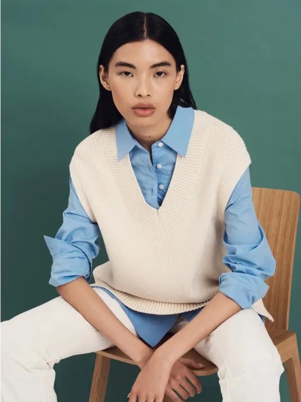 Derek Lam Paige Mix Media Vest